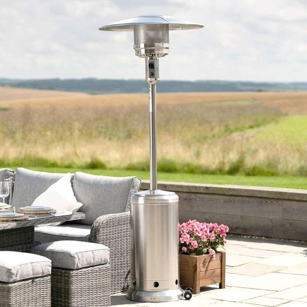 Outdoor Patio Gas Heater Garden, Camp, BBQ Parties Stainless Steel Pyramid Style