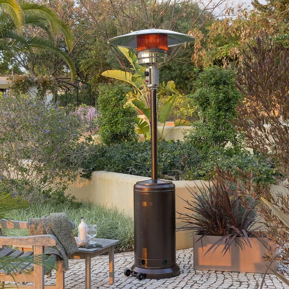 Outdoor Patio Gas Heater Garden, Camp, BBQ Parties Stainless Steel Pyramid Style