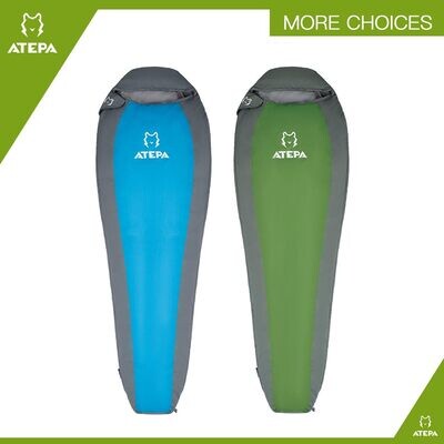 Compact 1000 Ultra-Light Mummy Sleeping Bag – 2-3 Seasons, 1.1 kg (200 x 80 x 50 cm), Perfect for Camping, Hiking, Festivals, Backpacking &amp; Home