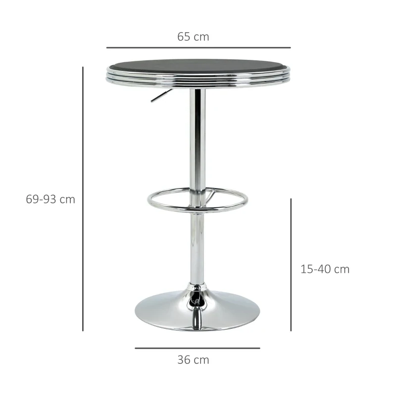 Outdoor and Indoor Round Cafe Bistro Restaurant Table
