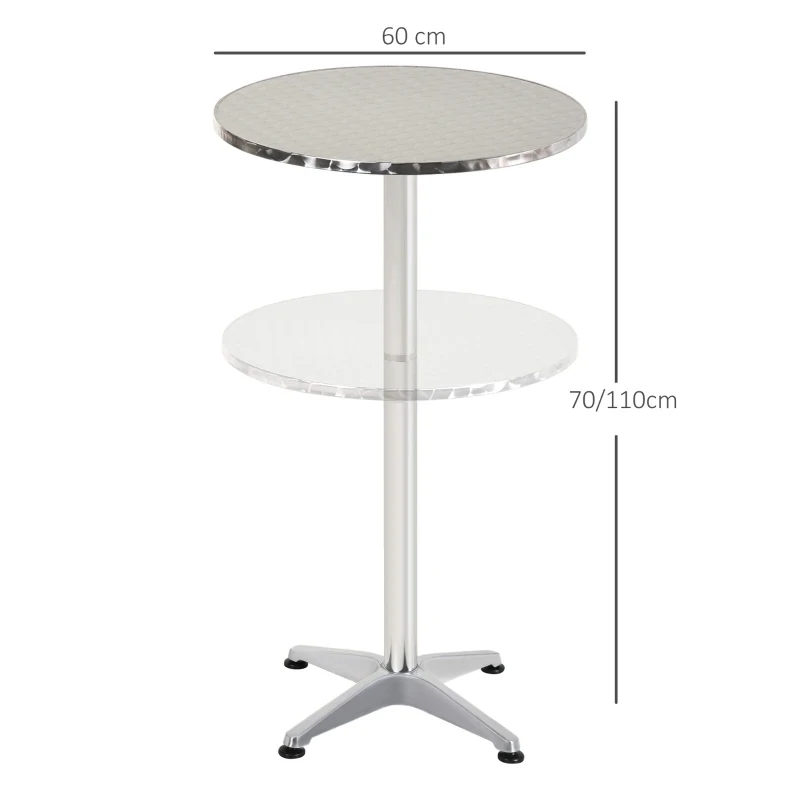 Outdoor and Indoor Round Cafe Bistro Restaurant Table