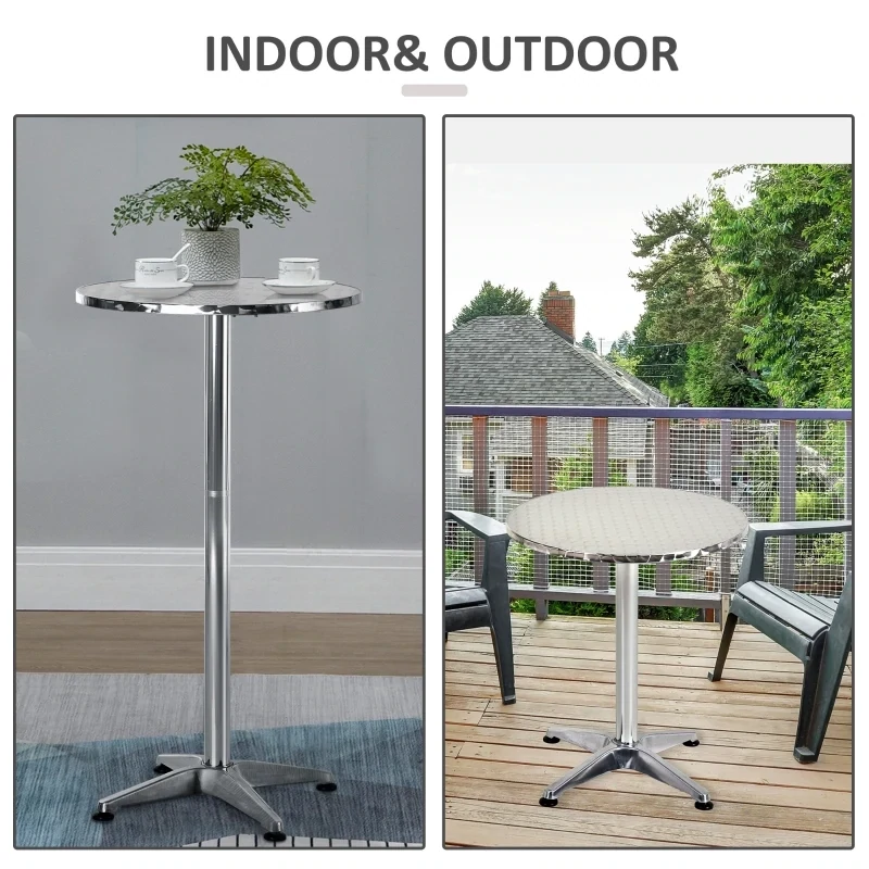 Outdoor and Indoor Round Cafe Bistro Restaurant Table