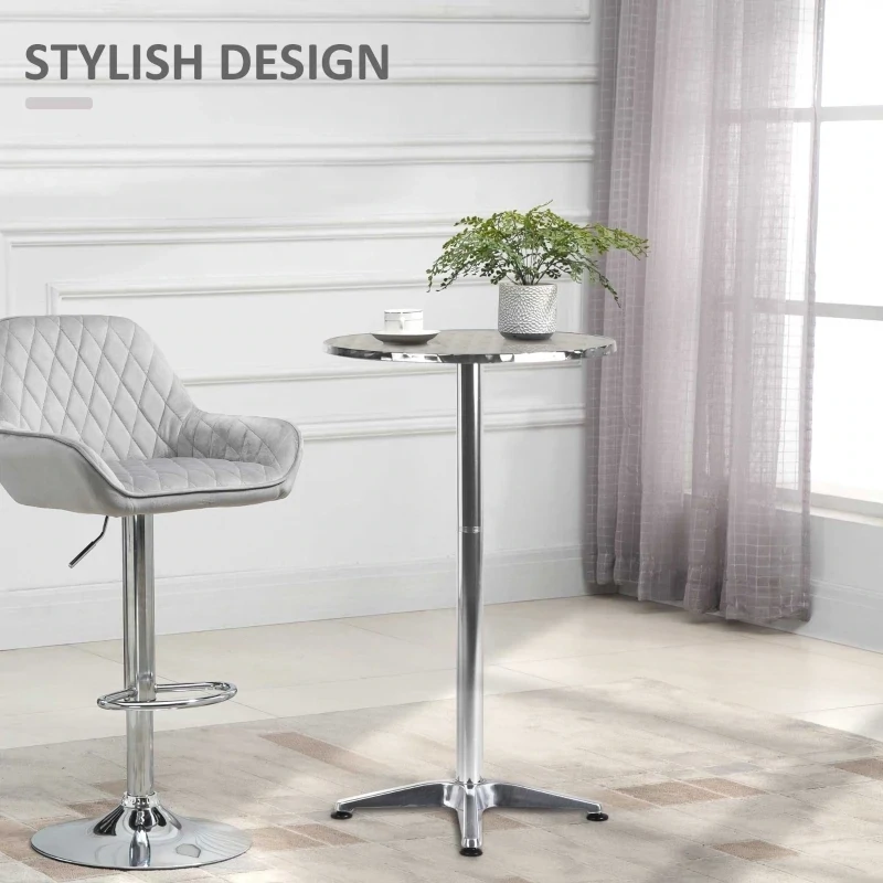 Outdoor and Indoor Round Cafe Bistro Restaurant Table