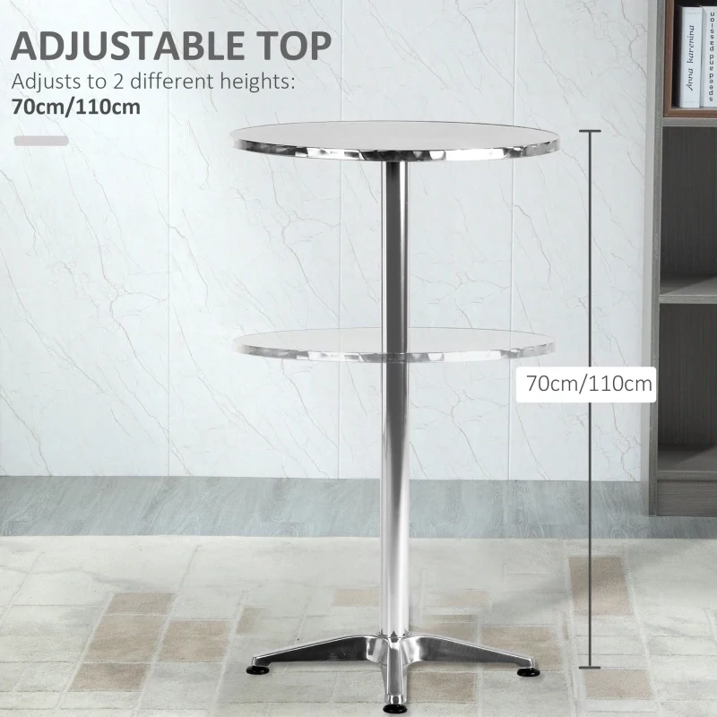 Outdoor and Indoor Round Cafe Bistro Restaurant Table