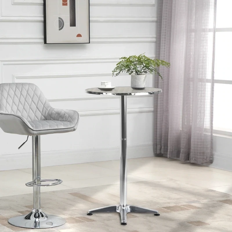 Outdoor and Indoor Round Cafe Bistro Restaurant Table