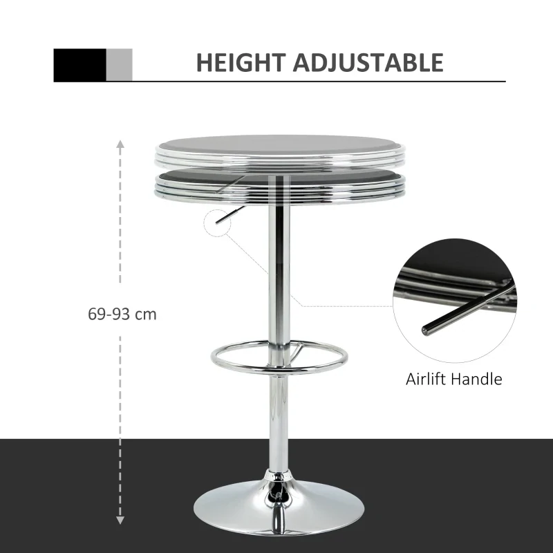 Outdoor and Indoor Round Cafe Bistro Restaurant Table