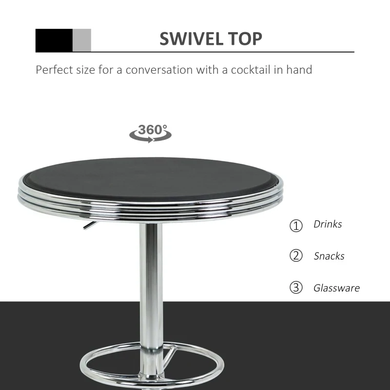 Outdoor and Indoor Round Cafe Bistro Restaurant Table