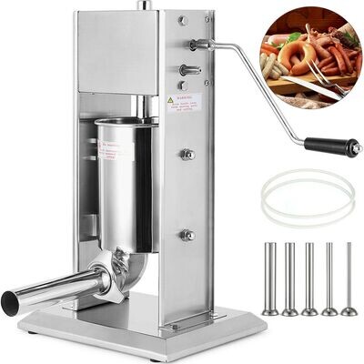 Commercial Manual Stainless Steel Vertical Sausage Stuffer, Filling Machine