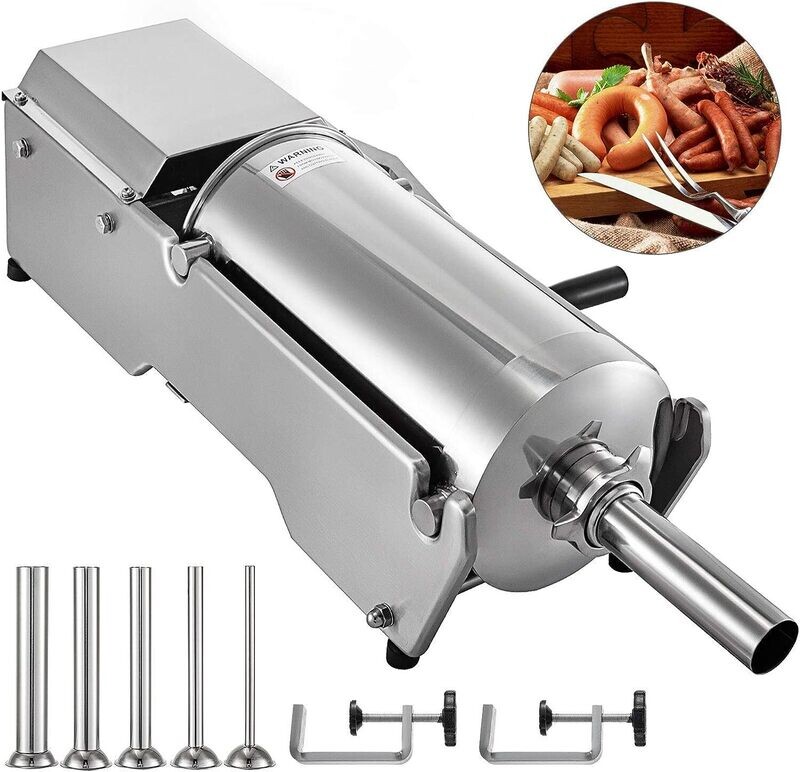 Commercial Manual Stainless Steel Vertical Sausage Stuffer, Filling Machine