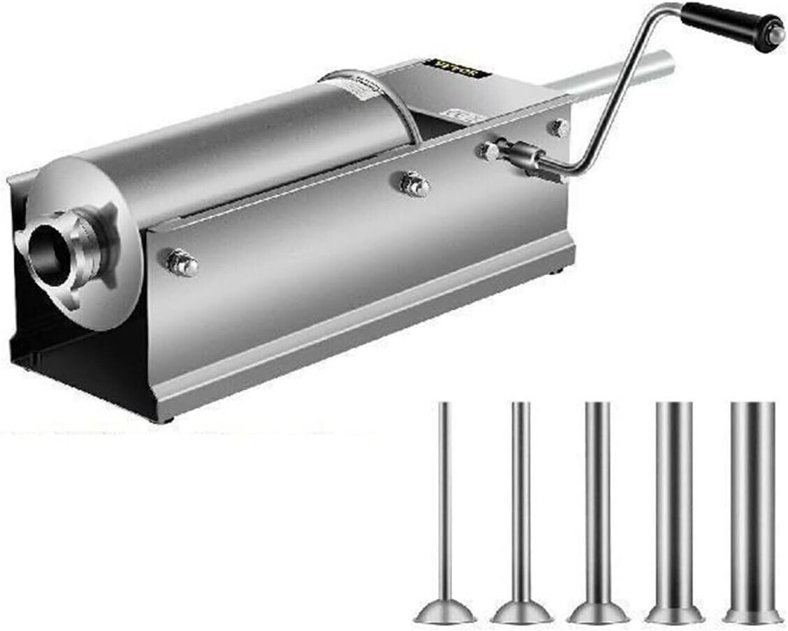 Commercial Manual Stainless Steel Vertical Sausage Stuffer, Filling Machine