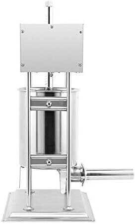 Commercial Electric Meat Maker Sausage Stuffer, Stainless Steel, Efficient Filling Machine for Butchers and Kitchens.