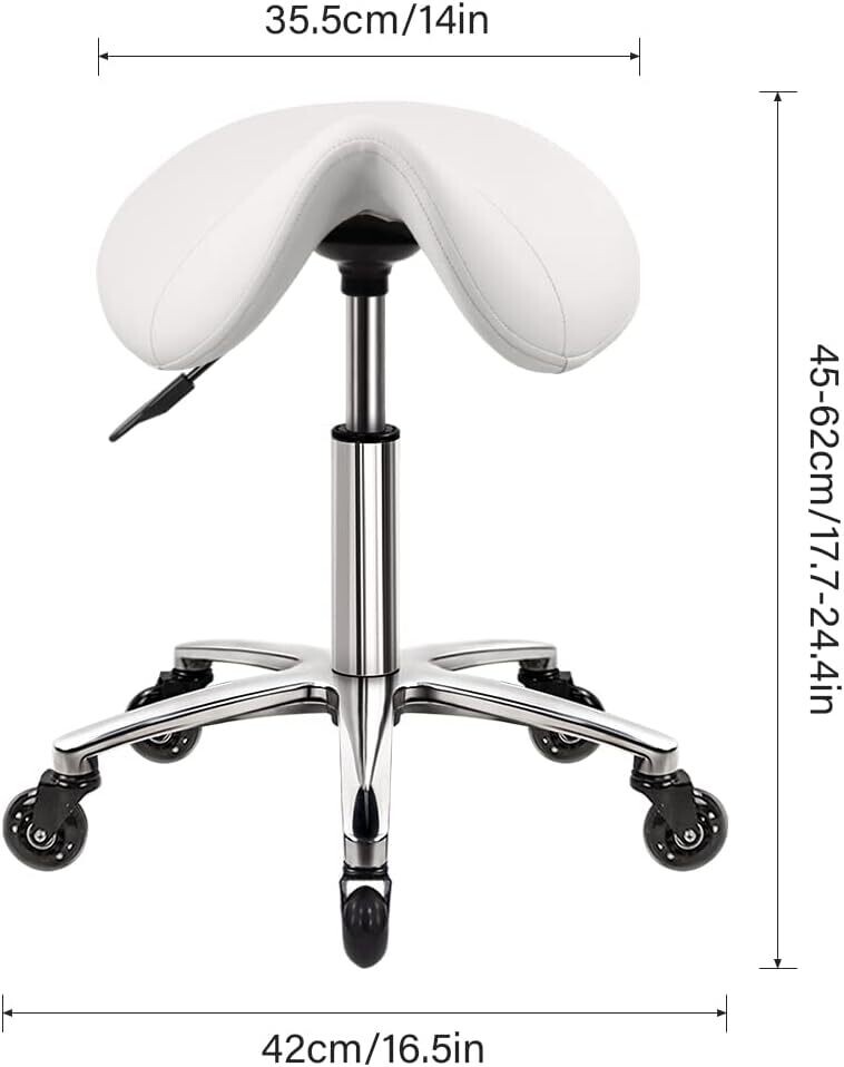 Hydraulic Saddle Salon Stool Massage Chair with Adjustable Height for Comfortable Salon and Spa Use