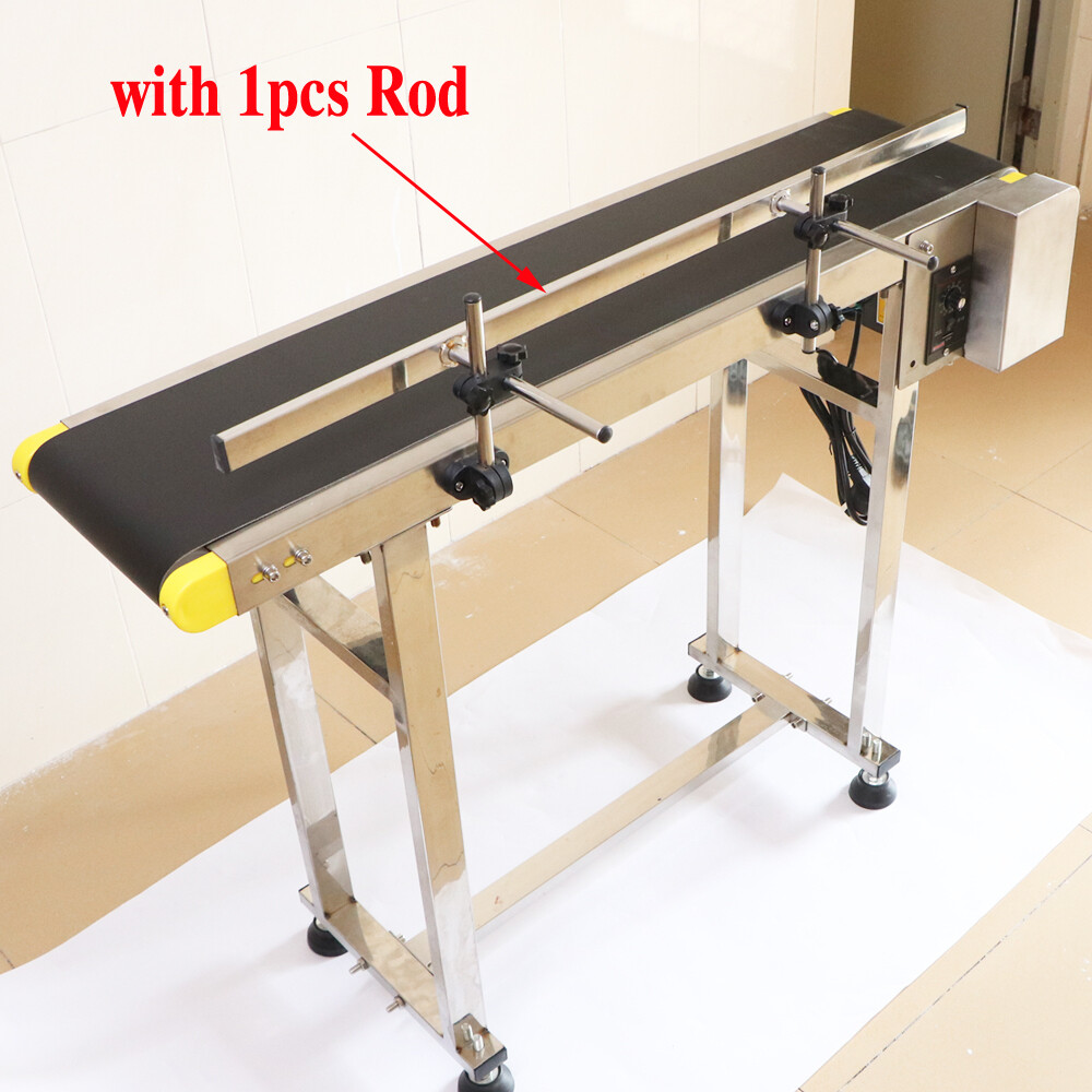 Commercial Steel Conveyor Belt Machine – Automatic Electric Conveyor with Adjustable Guardrail, 200-500mm Width, Ideal for Efficient Material Transport