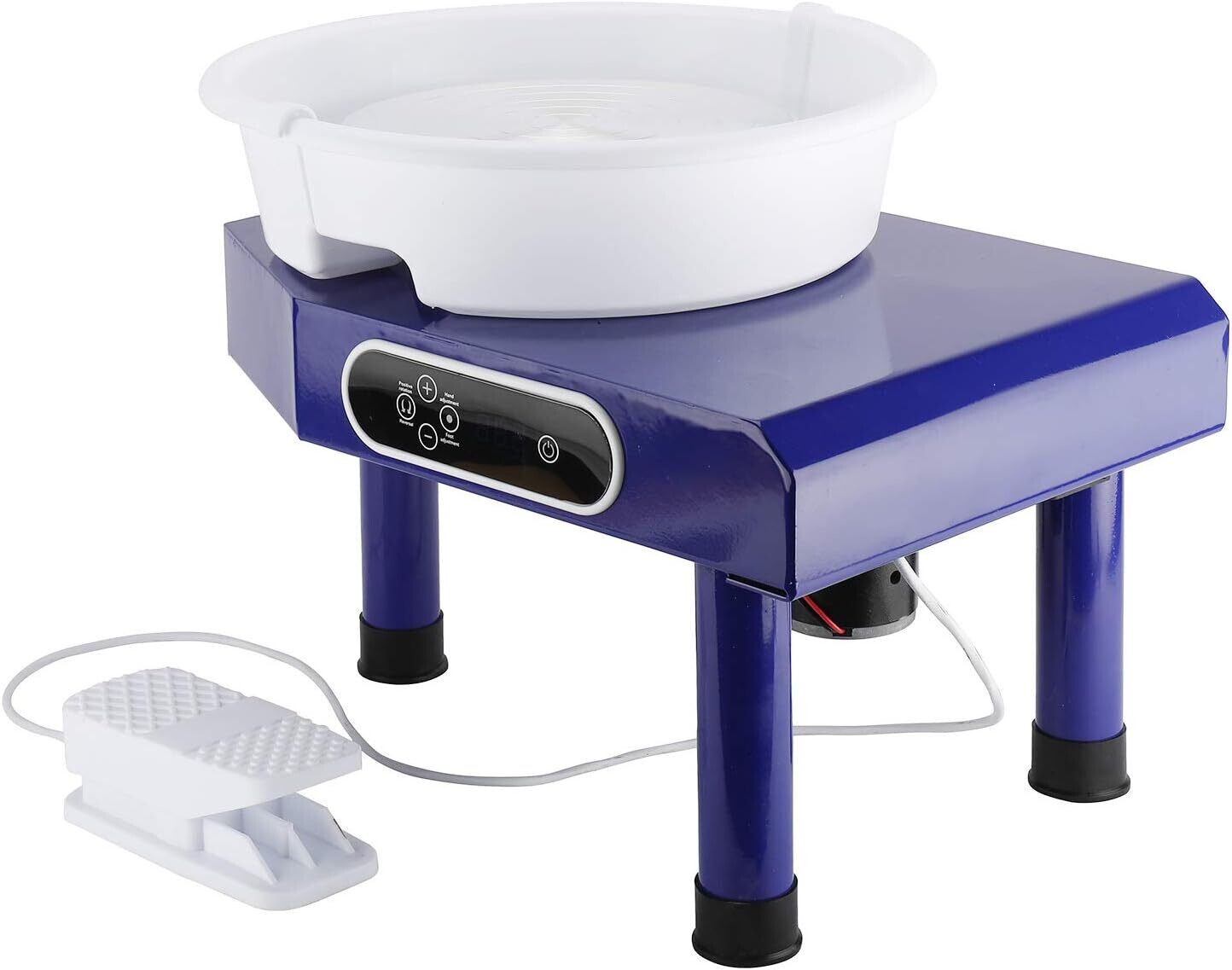 25cm Ceramic Pottery Wheel Forming Machine with Foot Pedal - Complete Sculpting Tools Set for Pottery Making and Art Projects