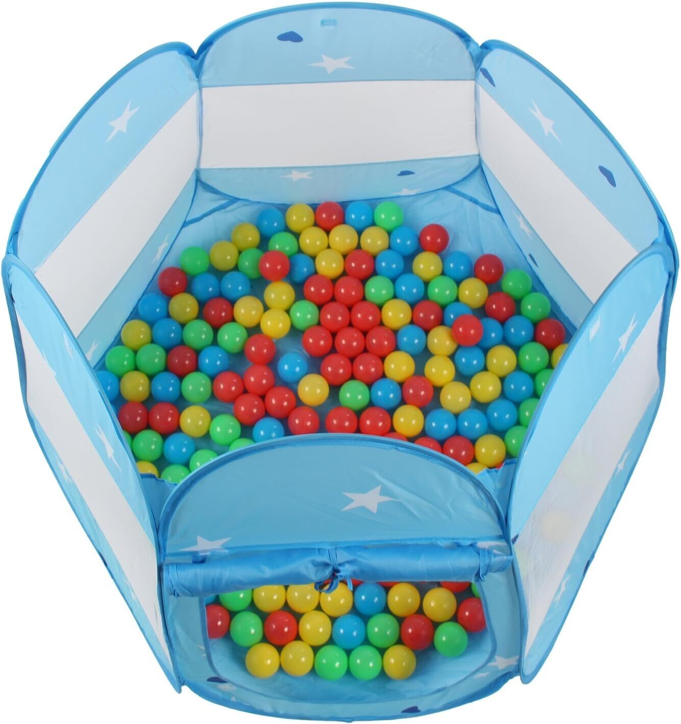Children&#39;s Play Tent with 100 Balls &amp; Bag, Ball Pit with Lock, Indoor and Outdoor Play Tent for Kids, Fun &amp; Safe Playtime