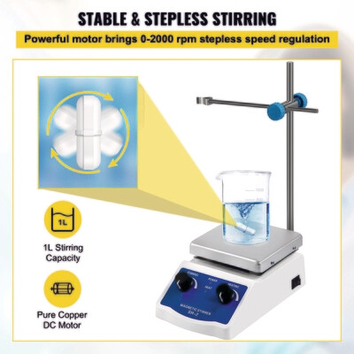Magnetic Stirrer Hotplate, Heating Plate  with 2000ml Mixing Capacity