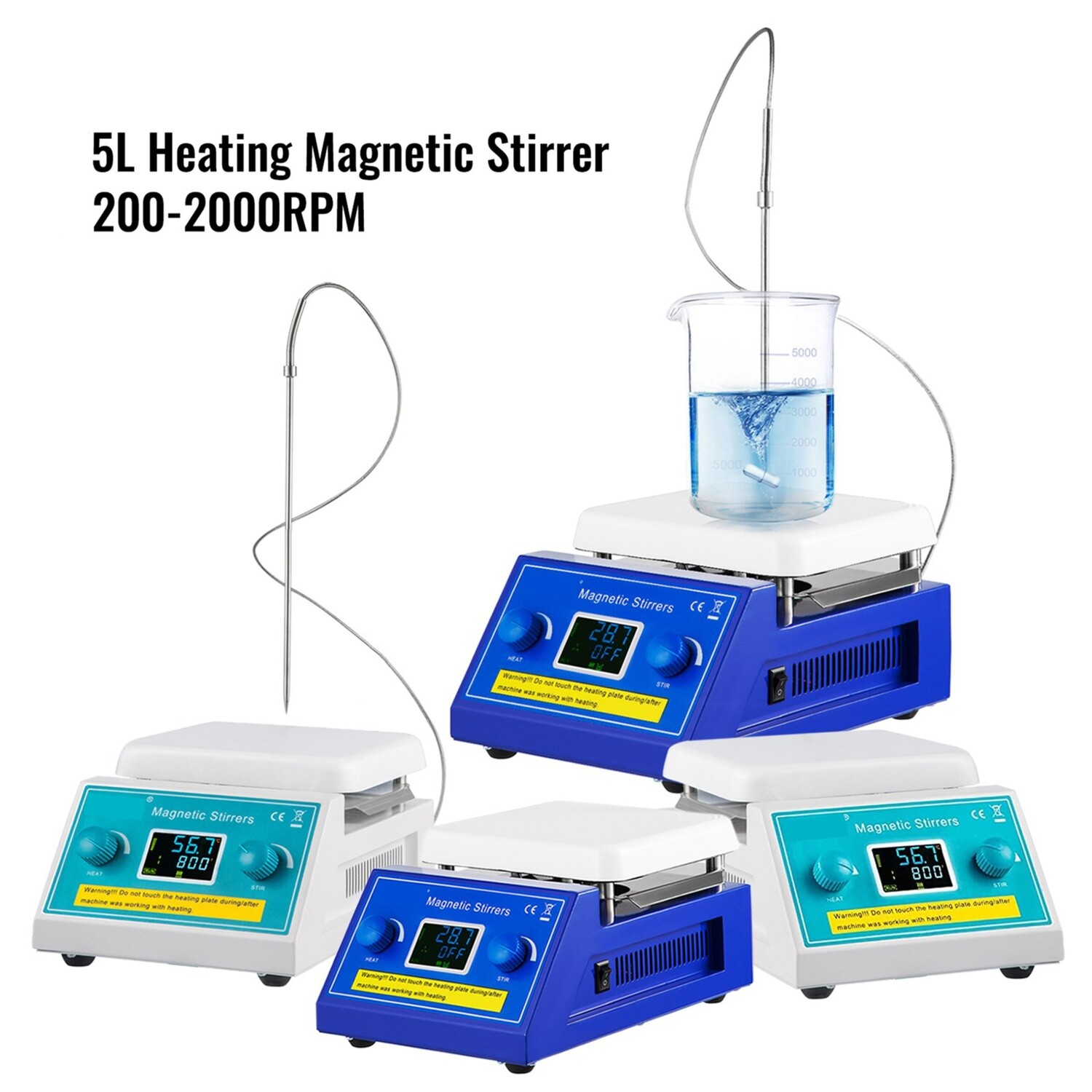 Magnetic Stirrer Hotplate, Heating Plate  with 2000ml Mixing Capacity