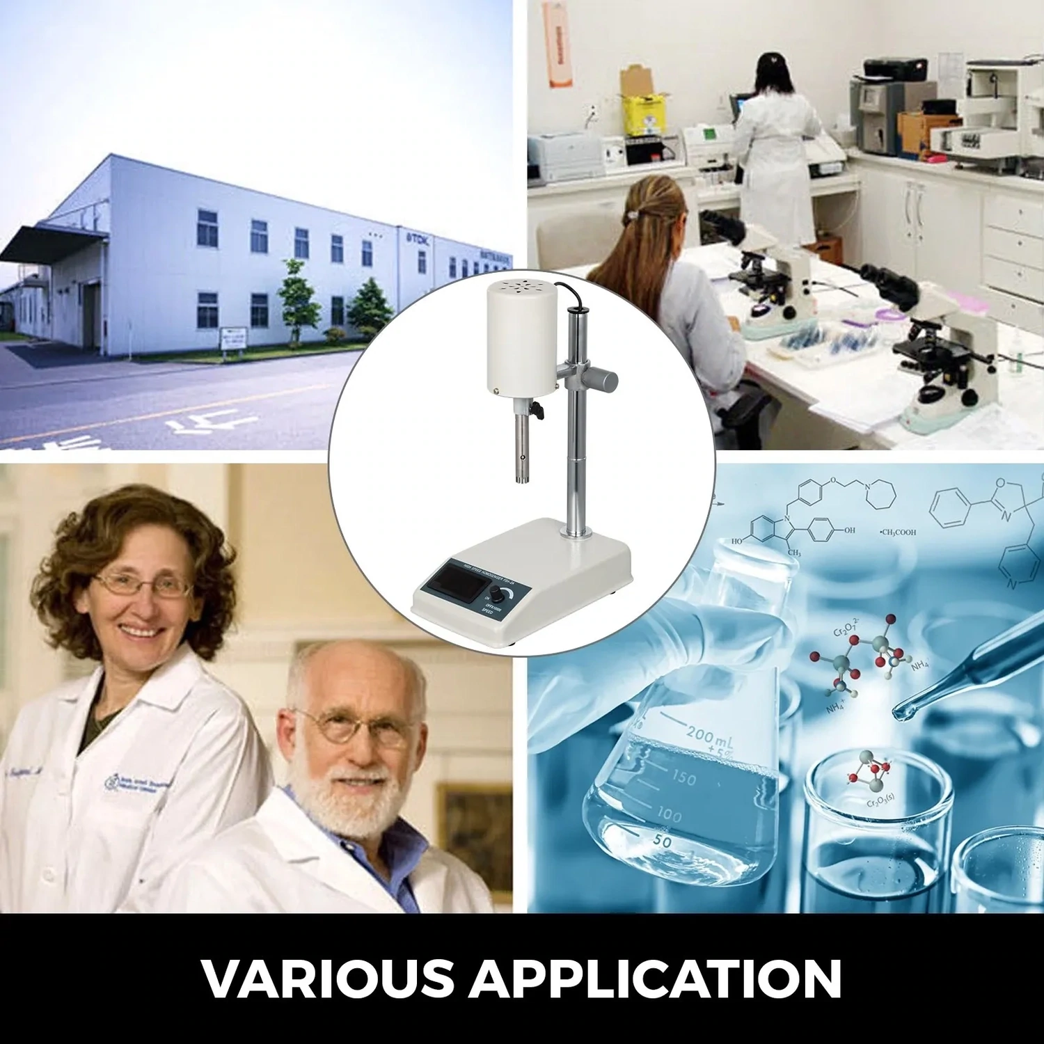 1000ml Digital Display High-Speed Mechanical Homogenizer Disperser – Efficient Mixing and Blending for Laboratory and Industrial Use
