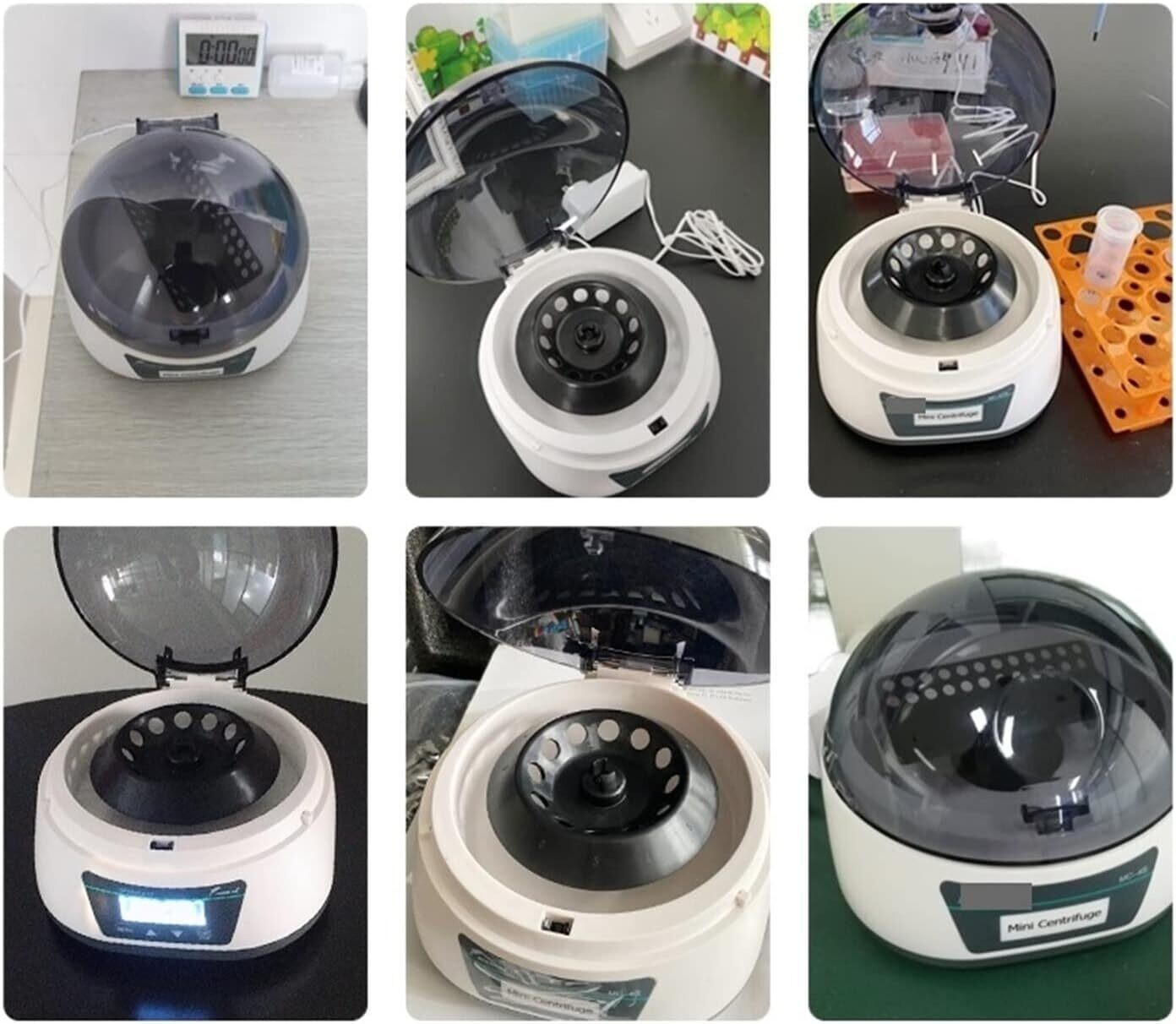 7000RPM Fixed Speed Lab Centrifuge Machine - Max 3286xg RCF Scientific Mini Centrifuge with 2-in-1 Rotor for Versatile Sample Processing