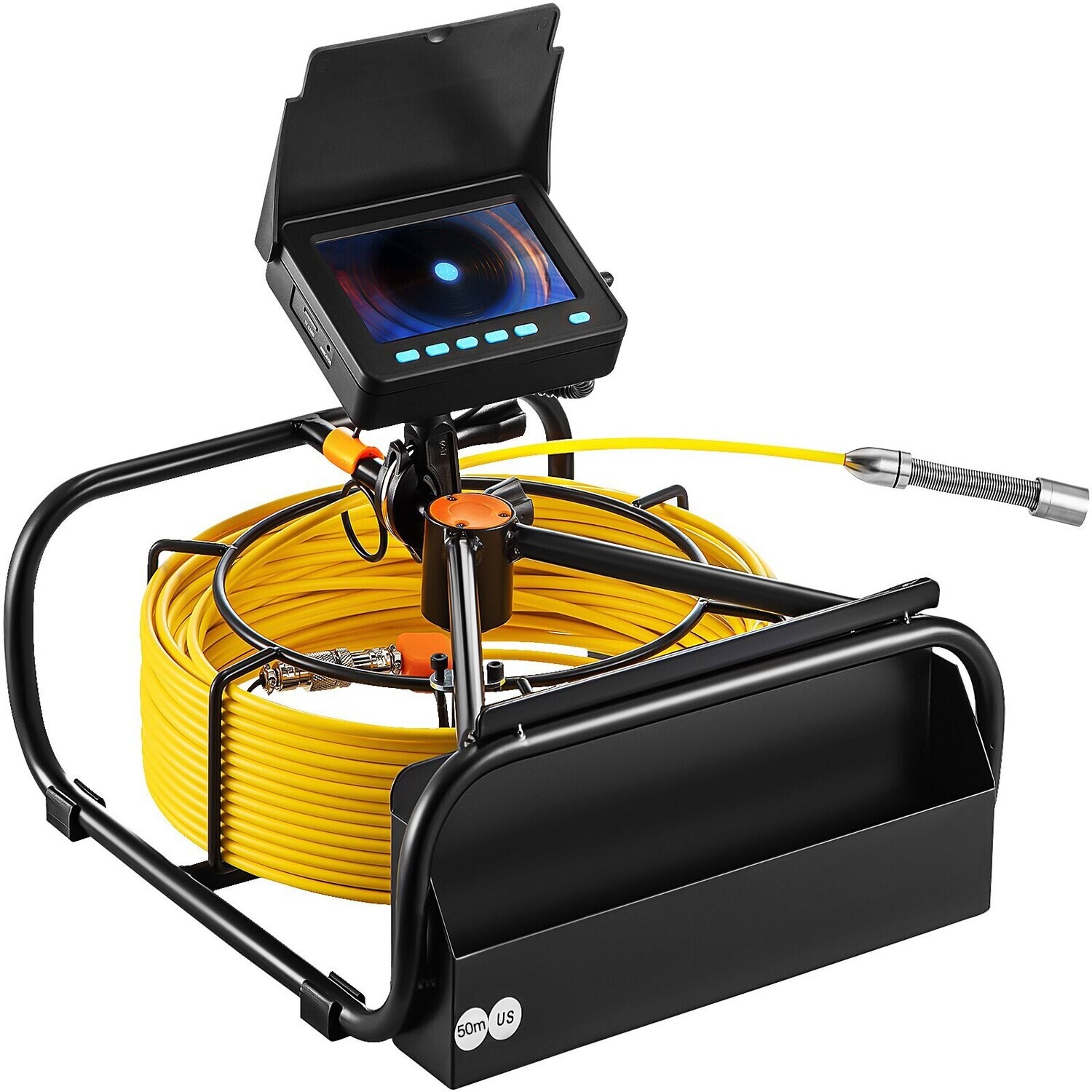 Pipeline Drain Inspection System Video Camera Inspection Kit + 8G SD Card