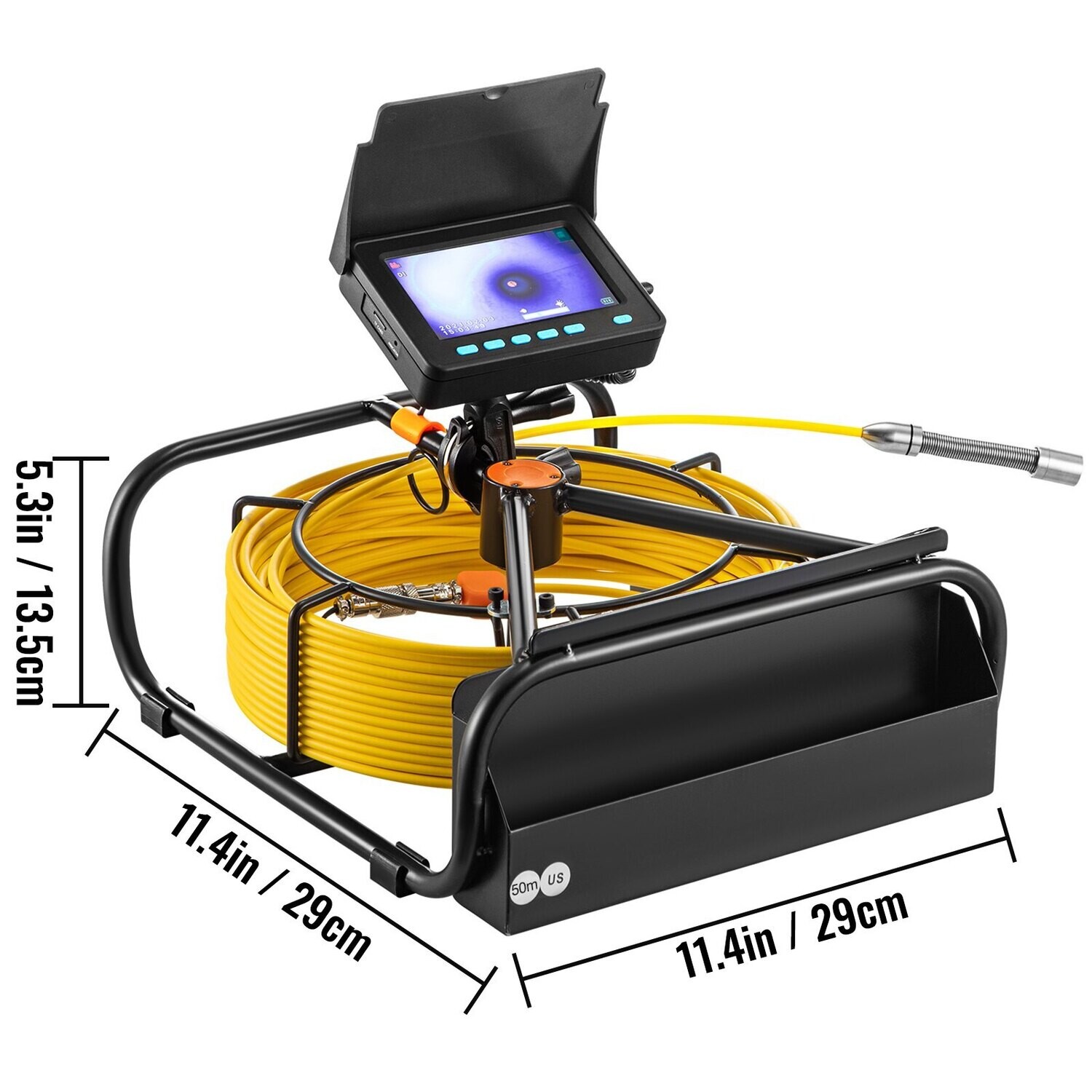 Pipeline Drain Inspection System Video Camera Inspection Kit + 8G SD Card