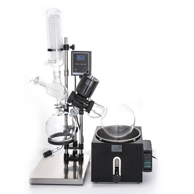 5L Rotary Evaporator RotoVap - 180 Lab Rotary Evaporator RE-501 Heating Water Bath for Efficient Removal of Solvents