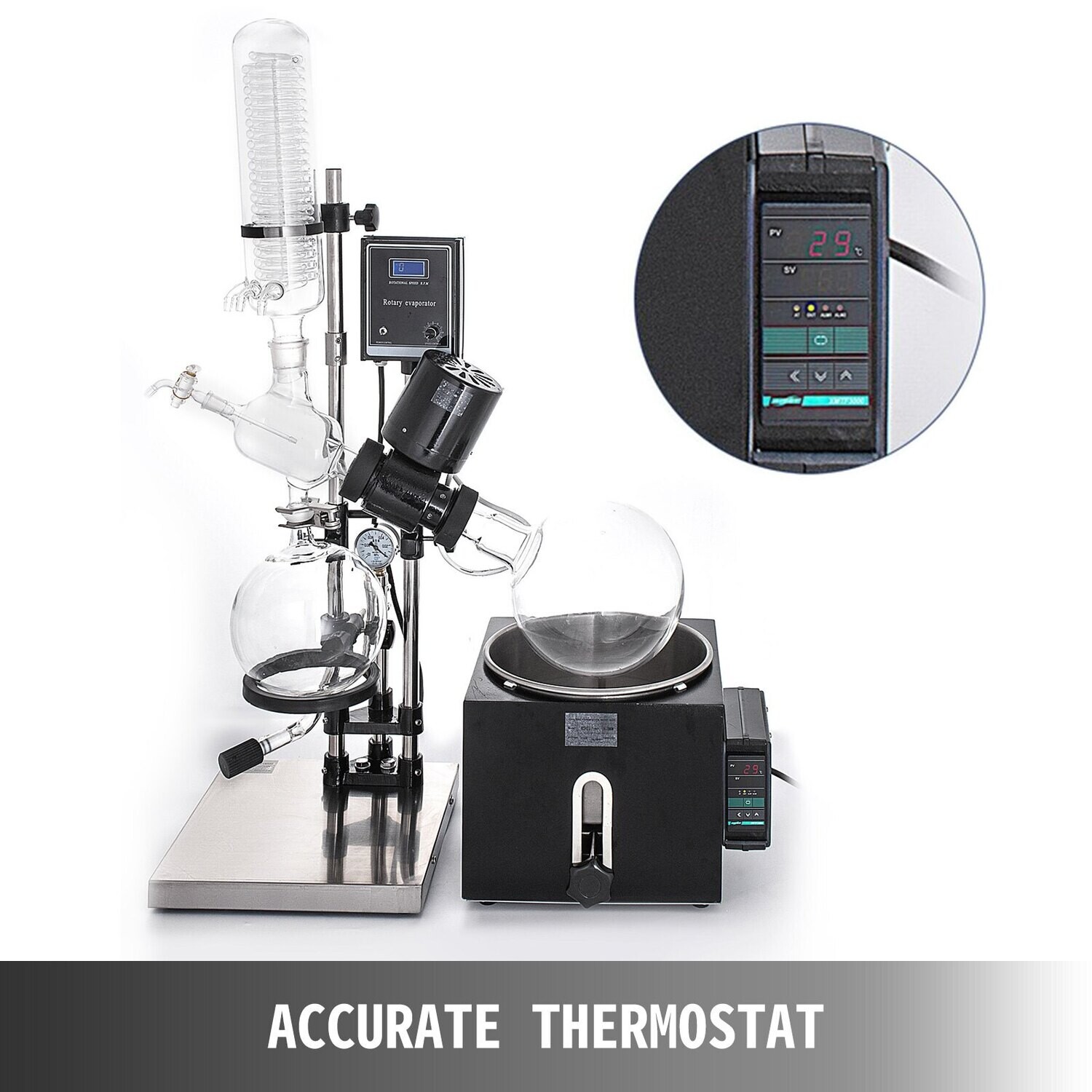 5L Rotary Evaporator RotoVap RE-501 – 180°C Lab Rotary Evaporator with Heating Water Bath for Efficient Solvent Removal
