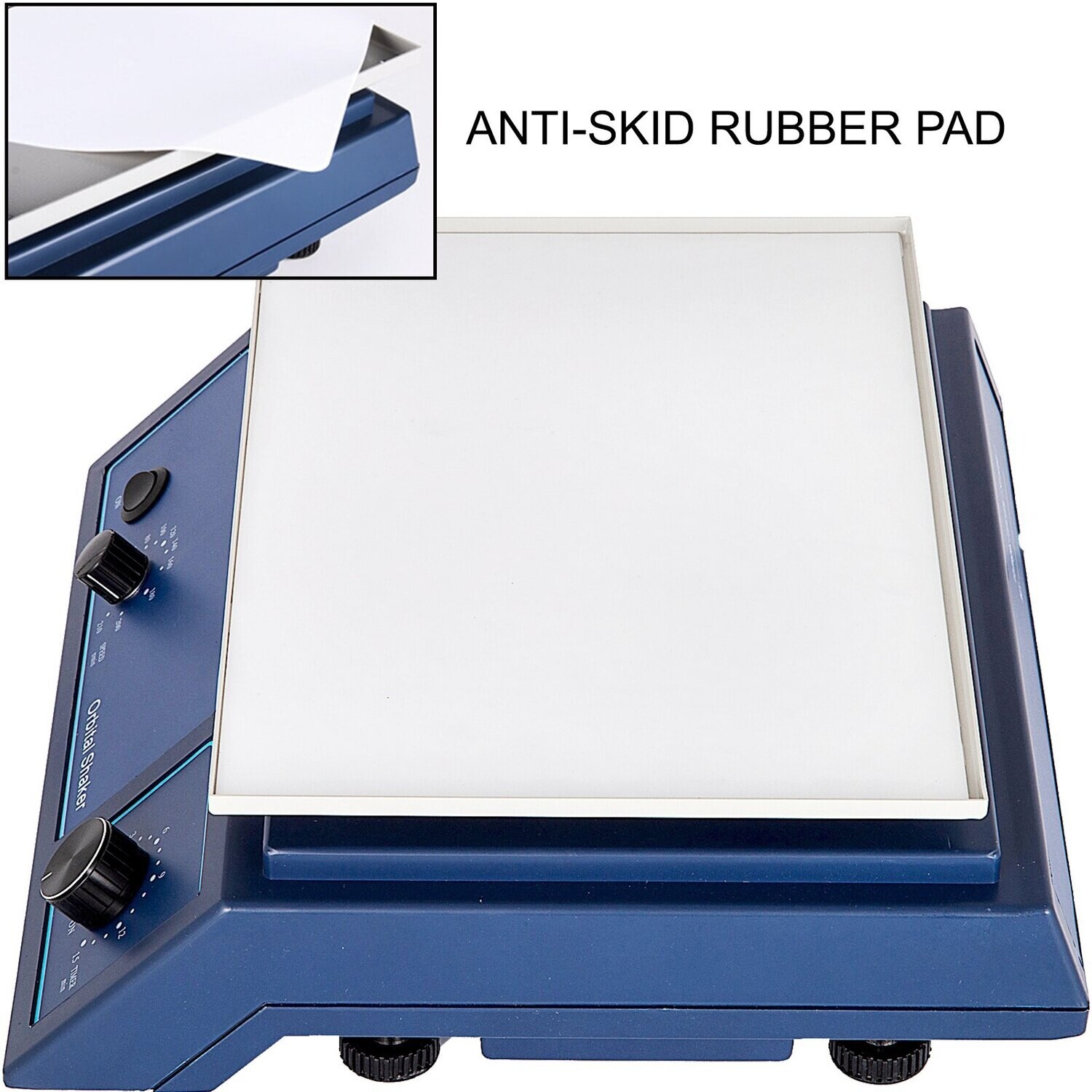 Digital Orbital Shaker with Adjustable Speed 0-210 RPM, 12.4x8.6 Inch Working Platform – Laboratory Orbit Shaker for Chemical and Biological Applications
