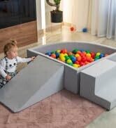 100pcs Crush-Proof Ball Pit Balls – 6cm Diameter Plastic Toy Balls for Children’s Playtime Fun