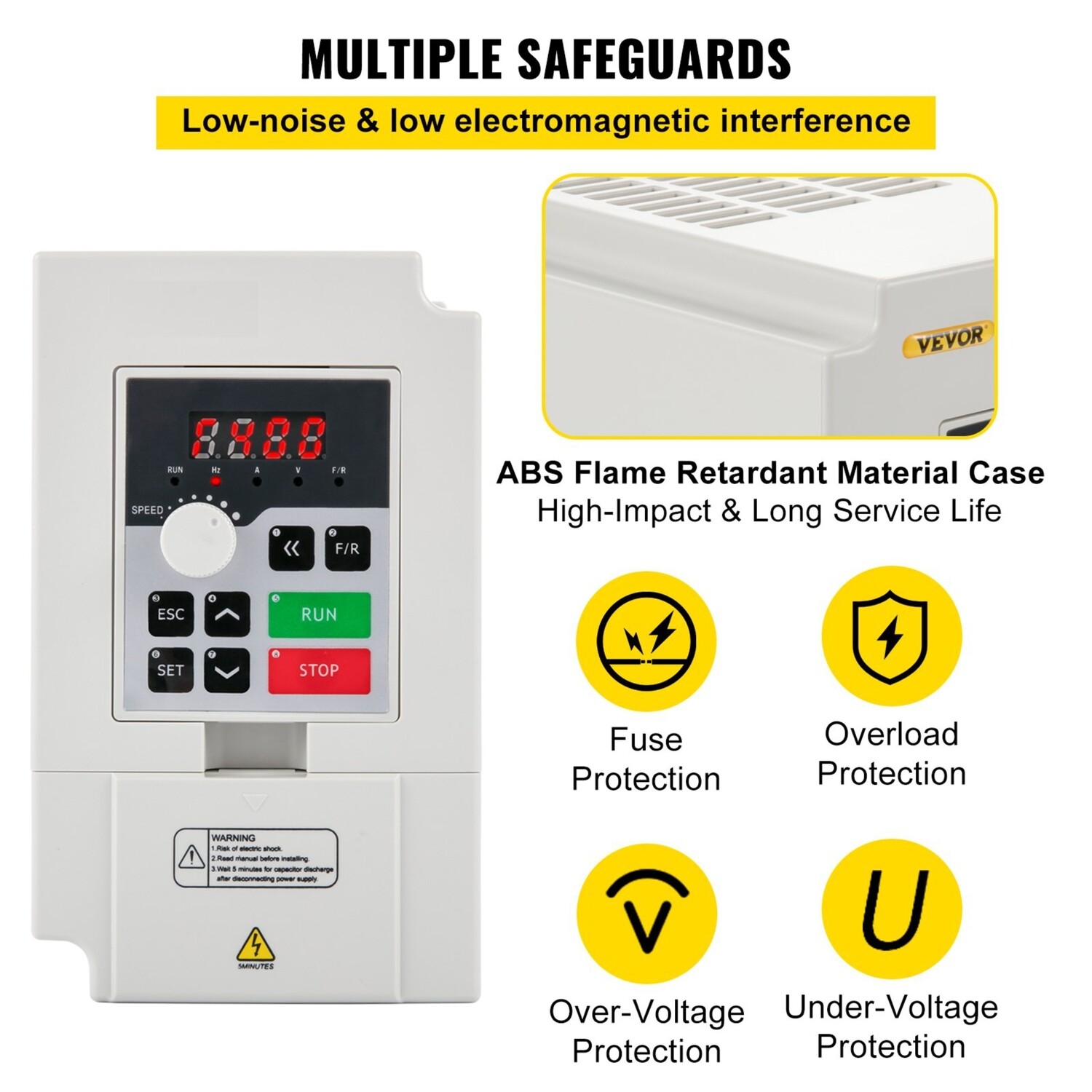 Inverter Variable Frequency Drive 220V 4HP for CNC Motor Control, Efficient Speed Regulation and Precision Performance