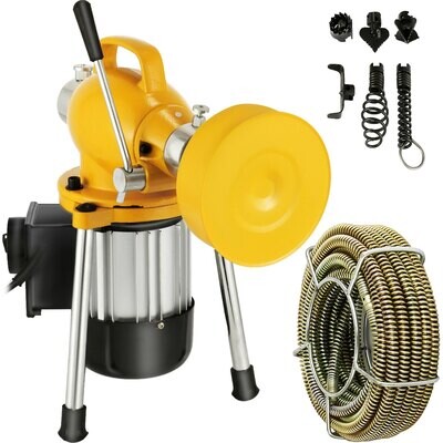 Professional Pipe Dredger Electric Drain Cleaner Pipeline Unblocker And Cleaning Machine for Bathroom, Toilet &amp; Sink