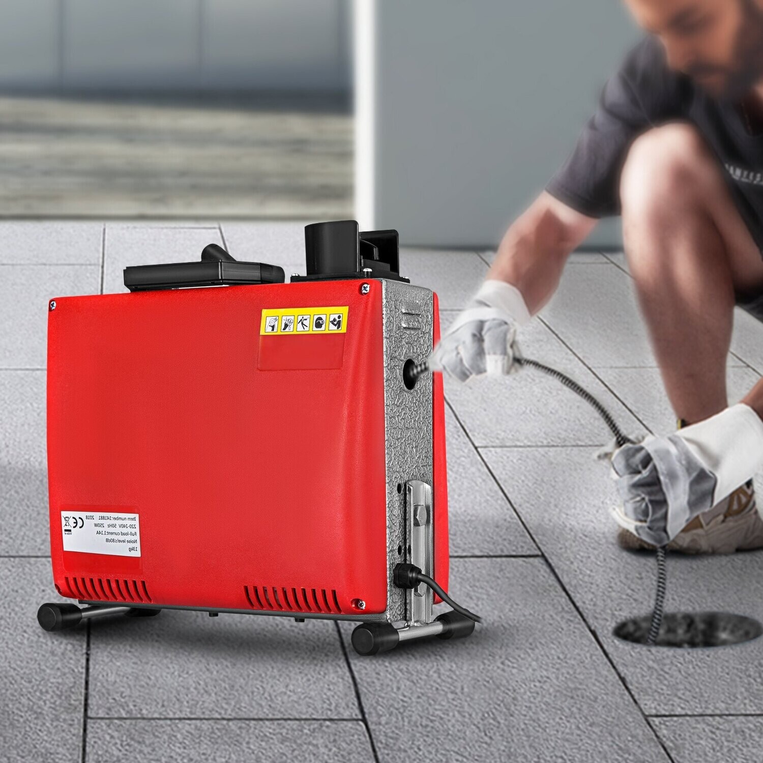 Professional Pipe Dredger Electric Drain Cleaner Pipeline Unblocker And Cleaning Machine for Bathroom, Toilet &amp; Sink