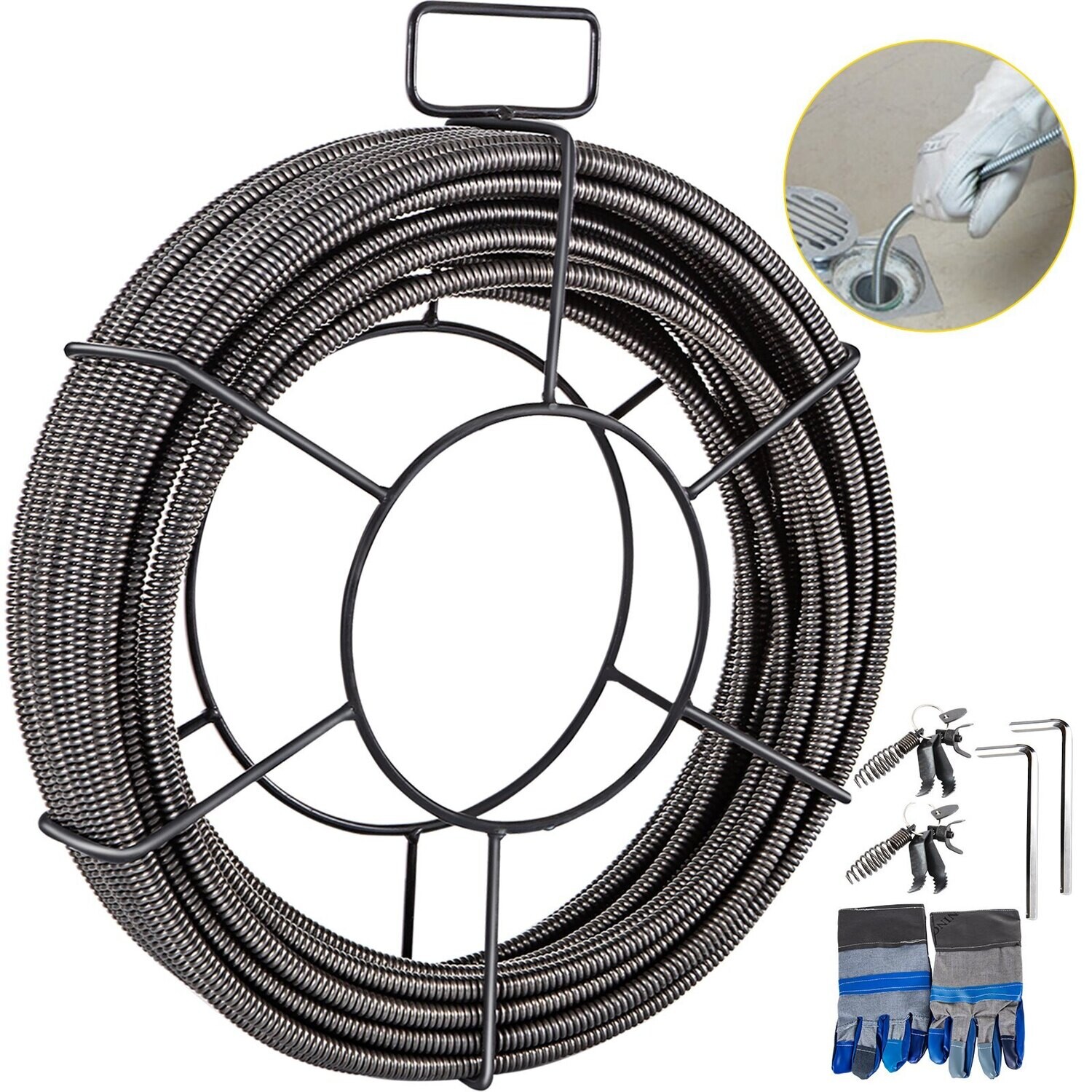 Solid Core Cable Sewer Drain Cleaning Cable