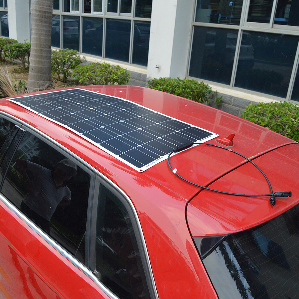 18V 100W-400W Flexible Solar Panel Kit with 12V Battery Charging Controller for RV, Car, Boat, Mobile