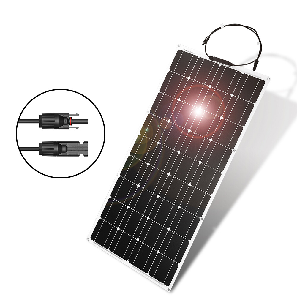 18V 100W-400W Flexible Solar Panel Kit with 12V Battery Charging Controller for RV, Car, Boat, Mobile