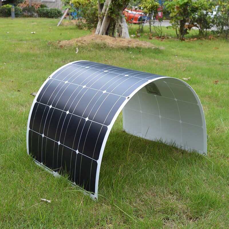 18V 100W - 400W Flexible Solar Panel Kit Complete with 12V Battery Charging Controller for RV/Car/Boat/Mobile