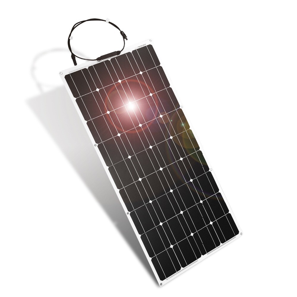 18V 100W-400W Flexible Solar Panel Kit with 12V Battery Charging Controller for RV, Car, Boat, Mobile