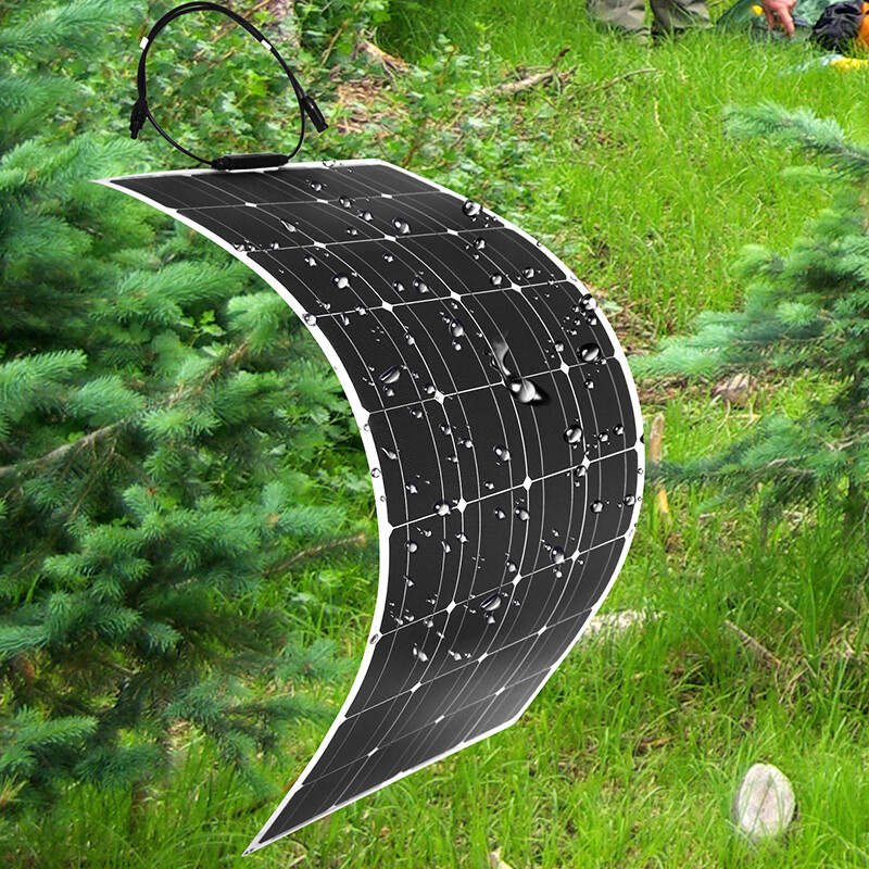 18V 100W-400W Flexible Solar Panel Kit with 12V Battery Charging Controller for RV, Car, Boat, Mobile