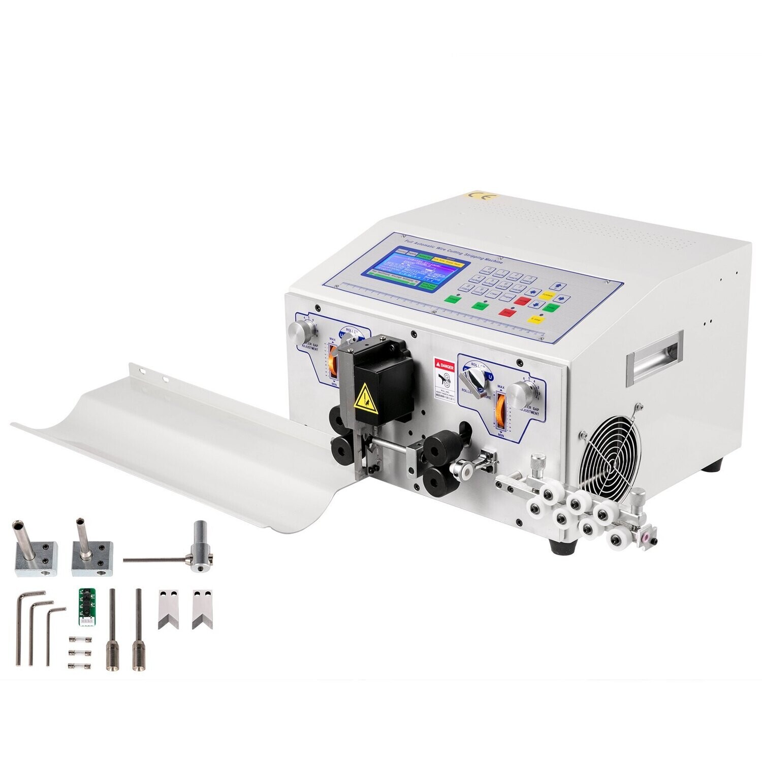 0.1-10 Sqr mm Automatic &amp; Computerized Wire Stripping and Peeling Machine, 300V, with Straightener and Collection Plate for Efficient Wire Processing