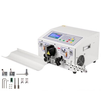 0.1-10 Sqr mm Automatic &amp; Computerized Wire Stripping and Peeling Machine, 300V, with Straightener and Collection Plate for Efficient Wire Processing