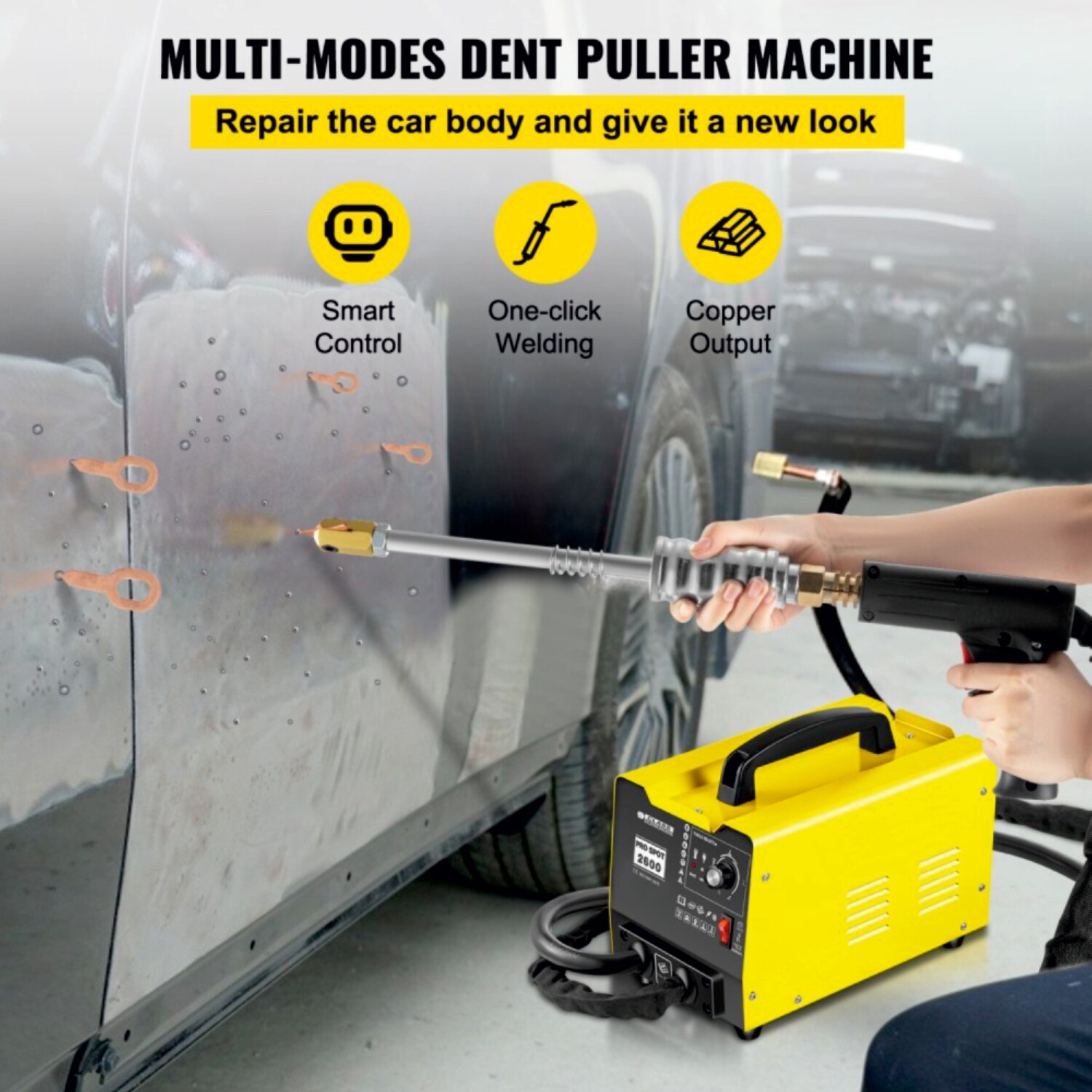 Electric Auto Dent Puller Removal Machine Tool for efficient car dent repair, designed for quick and easy dent removal.