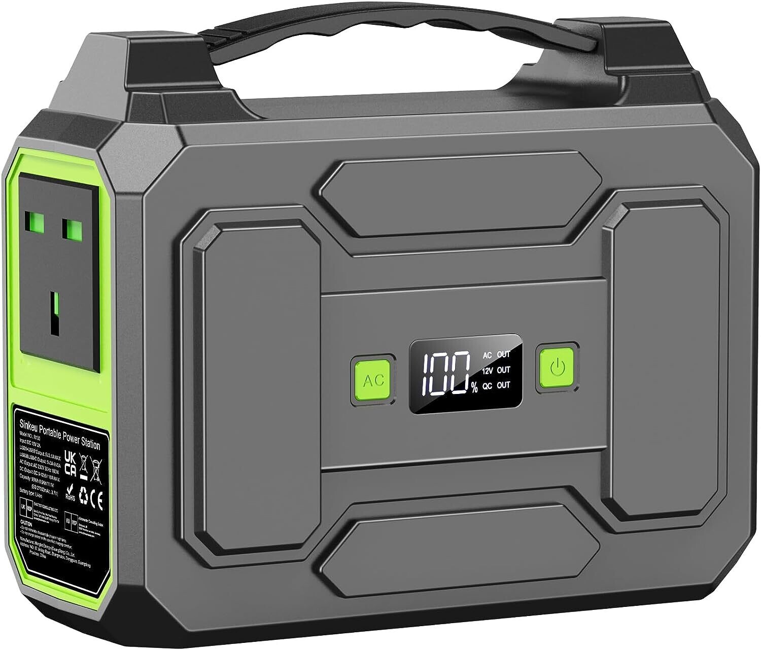 Portable Power Station Mobile Solar Generator with Backup Lithium Battery for Outdoor Camping RV