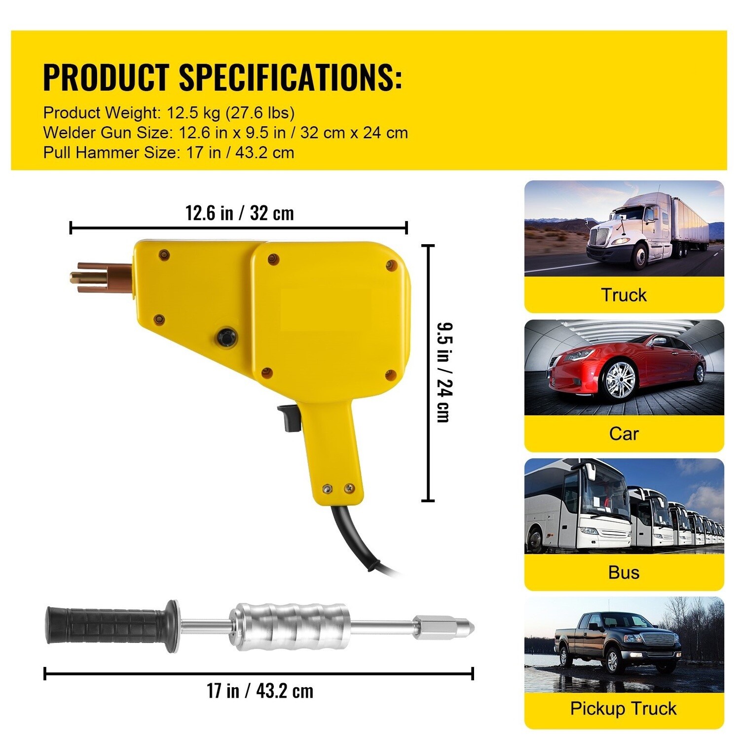Manual Dent Puller Removal Machine Tools