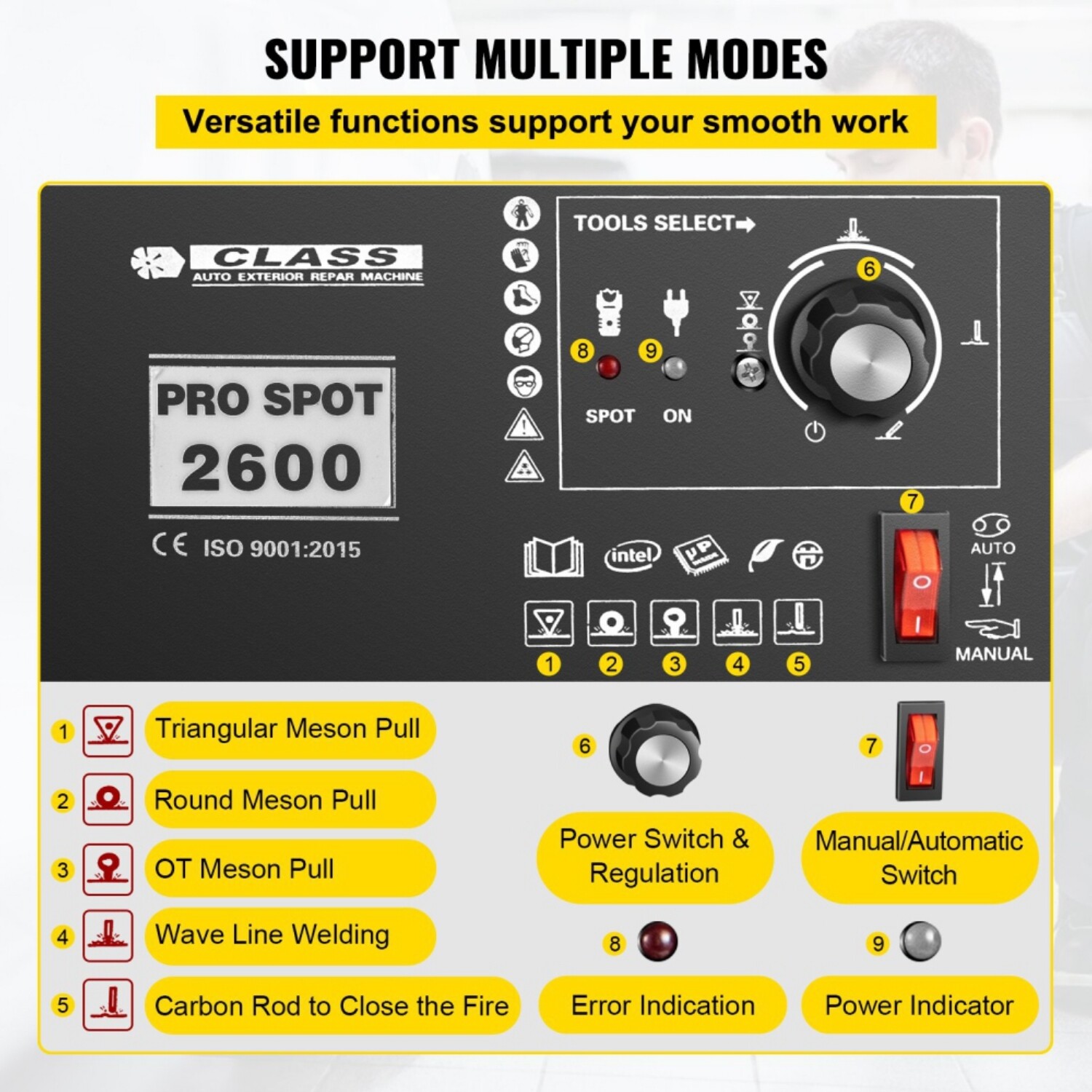 Electric Auto Dent Puller Removal Machine Tool for efficient car dent repair, designed for quick and easy dent removal.