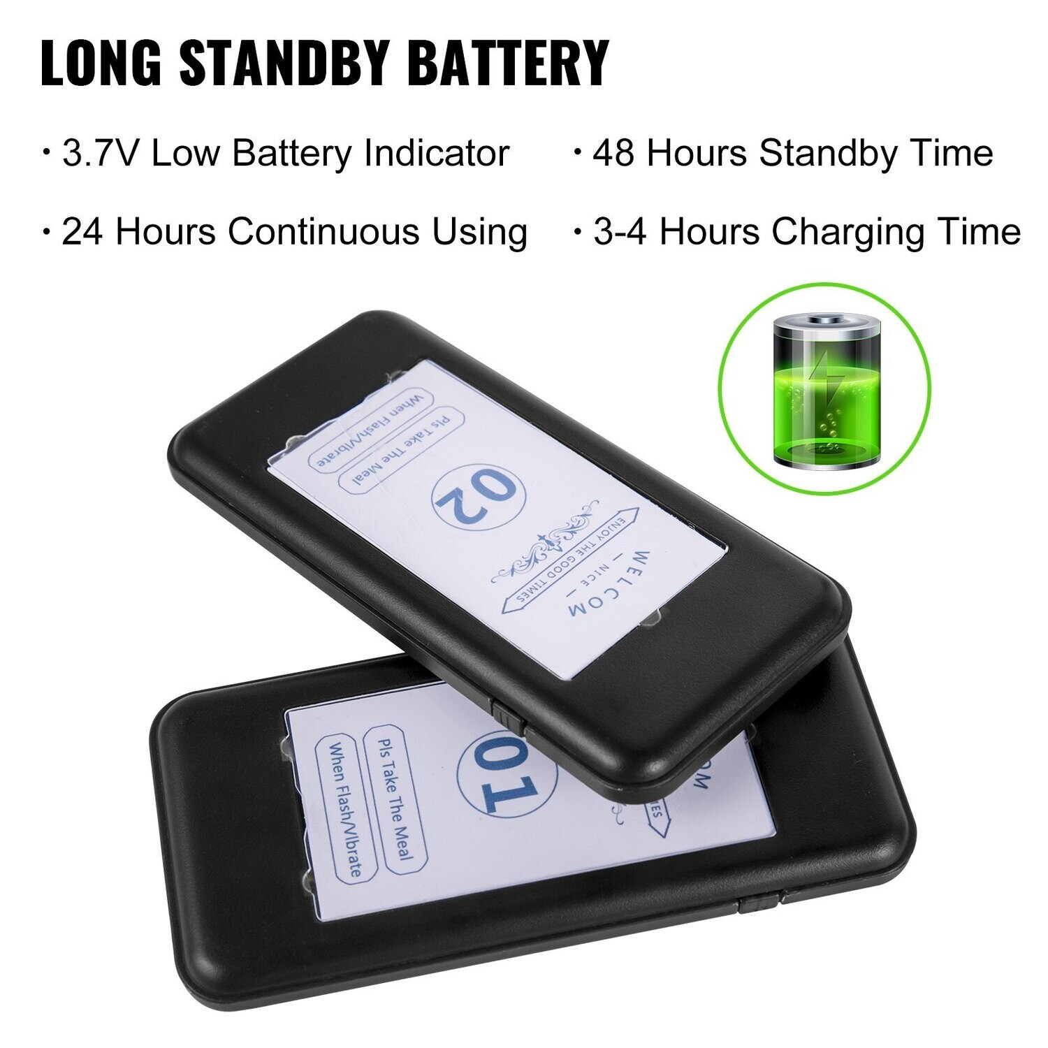 16-Coaster Wireless Paging Queuing System for Restaurants, Efficient Table Management and Customer Paging Solution