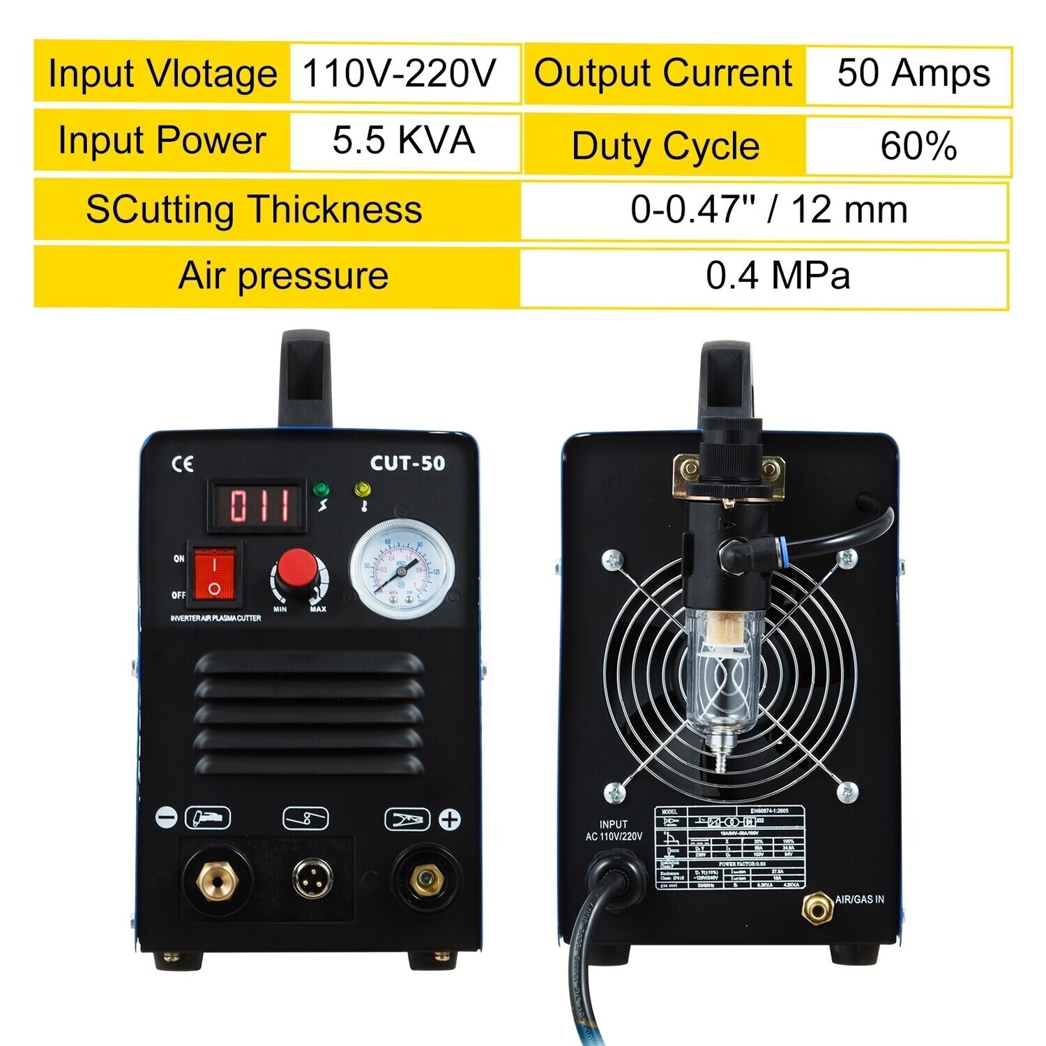 Combo Portable Digital Display Spot Welding Machine, Inverter Plasma Cutter, and Metal Repairing Equipment for Automotive and Industrial Use