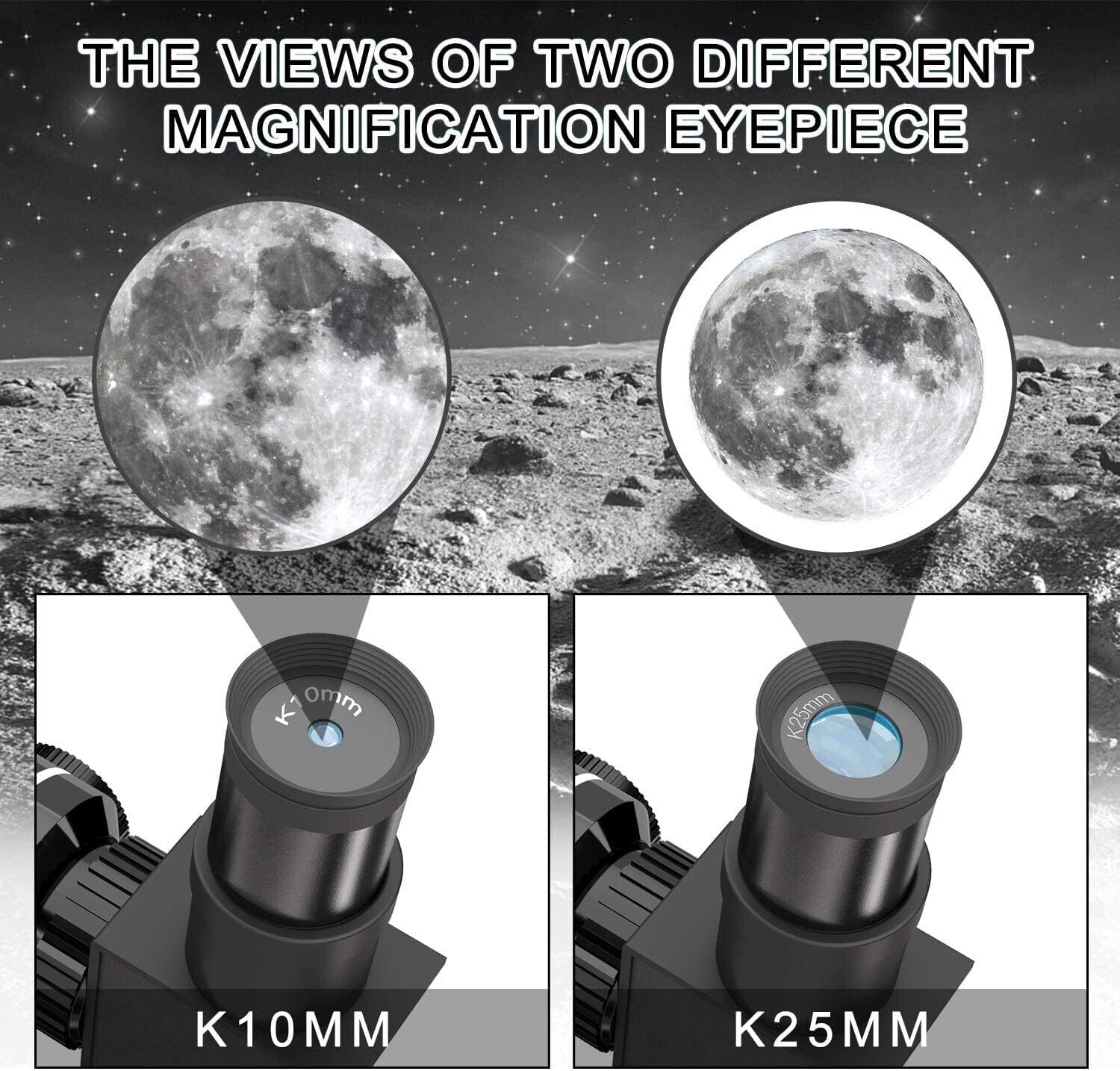 70mm Portable Astronomical Travel Refractor Telescope - Ideal for Children with Adjustable Tripod for Easy Stargazing and Exploration