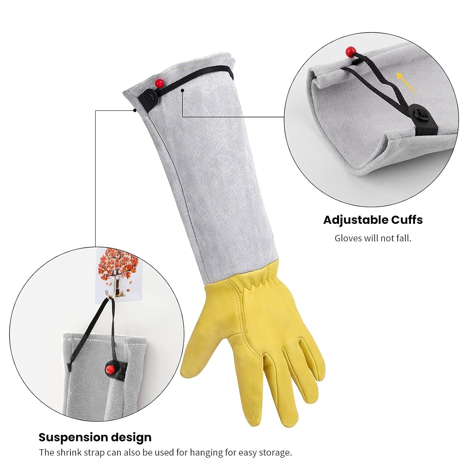 Planting gloves Heavy Duty Gardening Gloves for Men and Women for pruning roses that are thorn-proof