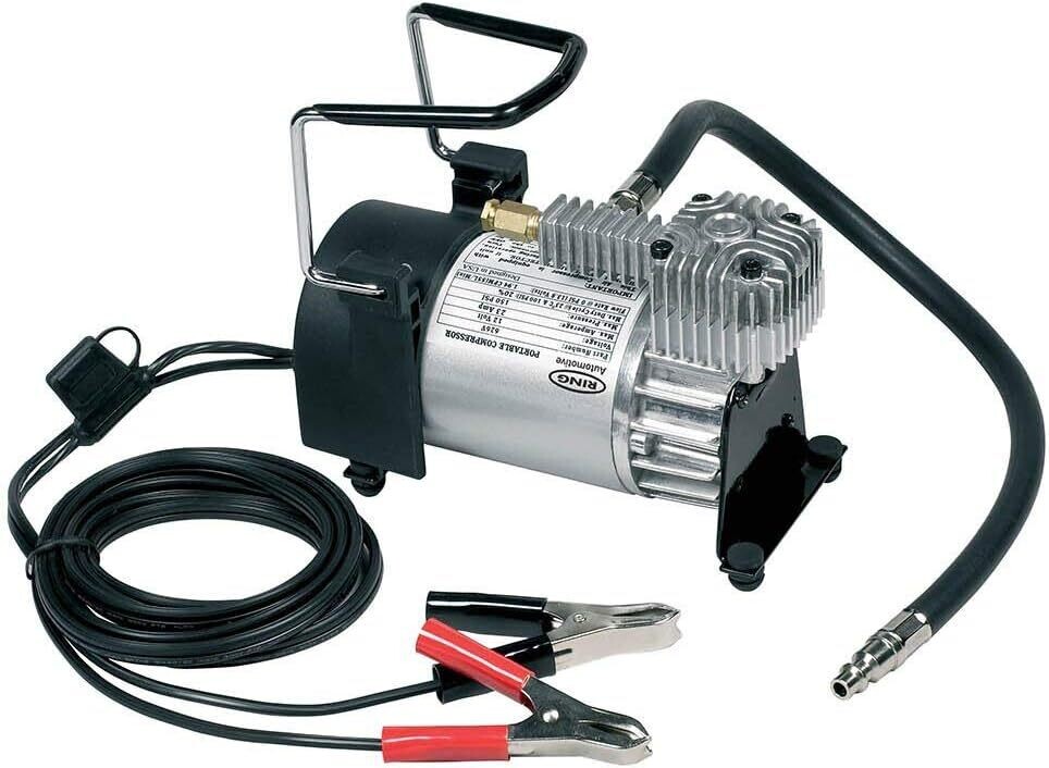 Heavy Duty Tyre Inflator Air Compressor with 1 Storage Bag and 7m Extendable Airline for Quick Tire Inflation and Easy Storage