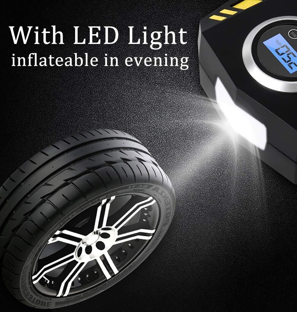 Portable Air Compressor Car Tyre Pump Automatic 12V Electric Air Pump